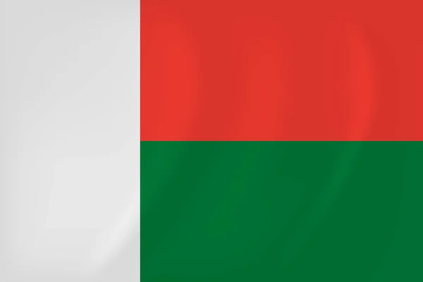 Мадагаскар розмахував прапором — стоковий вектор