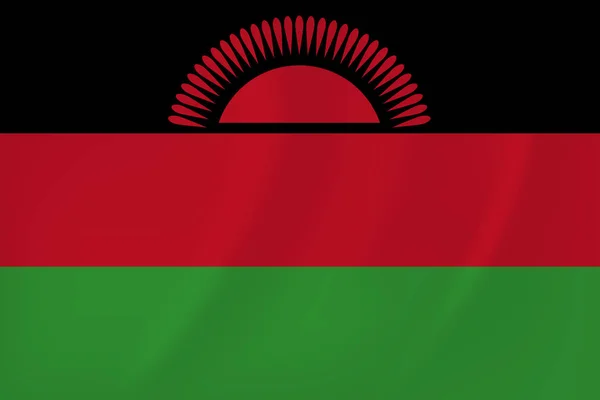 Machać Flaga Malawi — Wektor stockowy