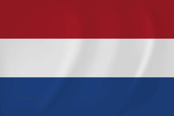 Niederlande schwenken Flagge — Stockvektor