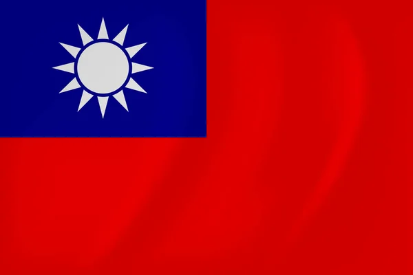 Repubblica di Cina sventola bandiera — Vettoriale Stock