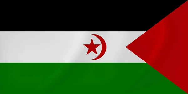 Emiraty Sahrawi macha flagą — Wektor stockowy