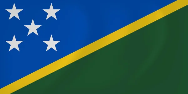 Solomon islands waving flag — Stock Vector