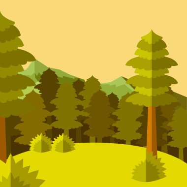 Forest Deep düz background7