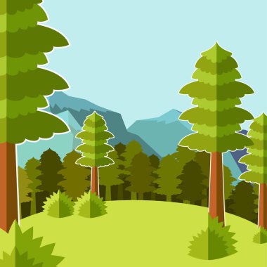 Forest Deep düz background8