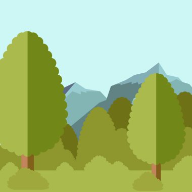 Forest Deep düz background23