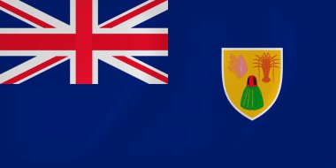 Turks ve Caicos bayrak sallayarak