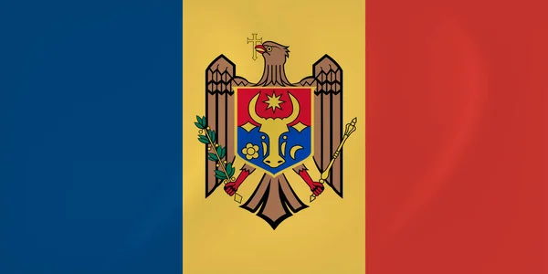 Moldavien viftande flagga — Stock vektor