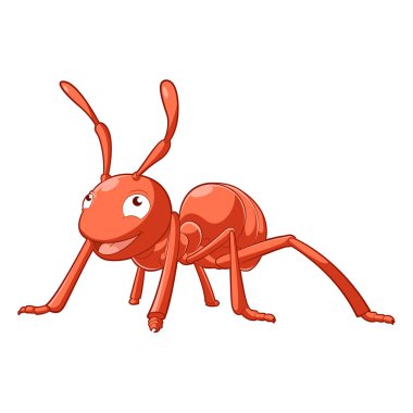 karikatür gülümseyen karınca