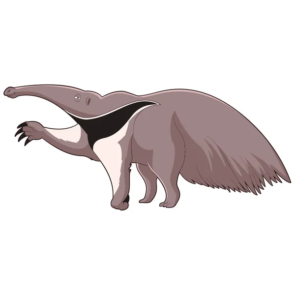Cartone animato sorridente Anteater — Vettoriale Stock