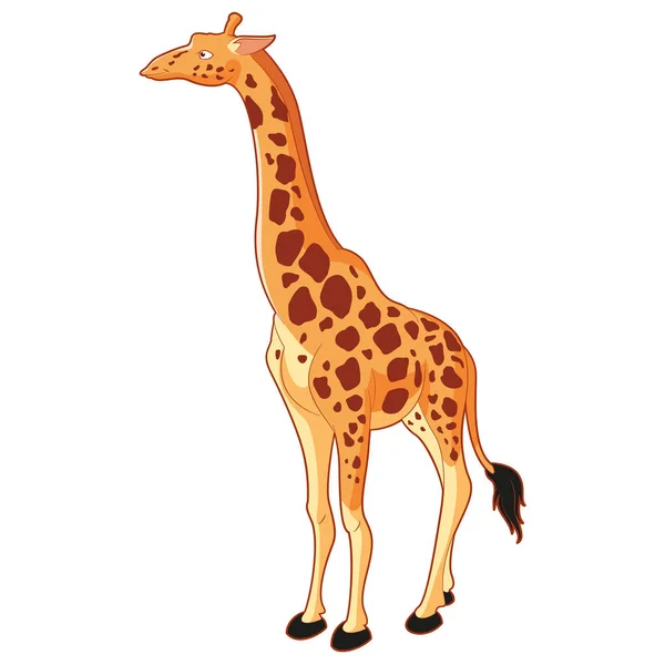 Giraffe stil de desene animate — Vector de stoc