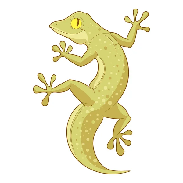 Kreslený usmívající se gecko Stock Vektory