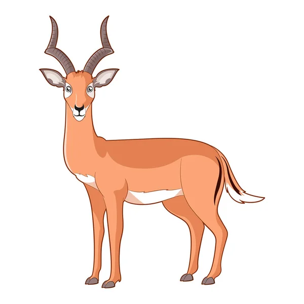 Karikatur lächelnder Impala — Stockvektor