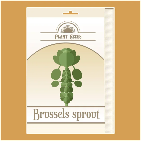 Brukselka opakowania nasion — Wektor stockowy