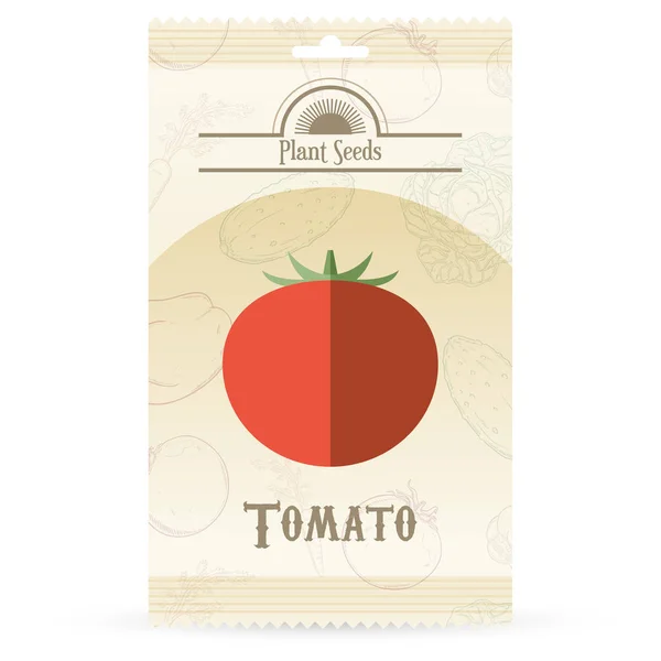 包番茄种子 — 图库矢量图片