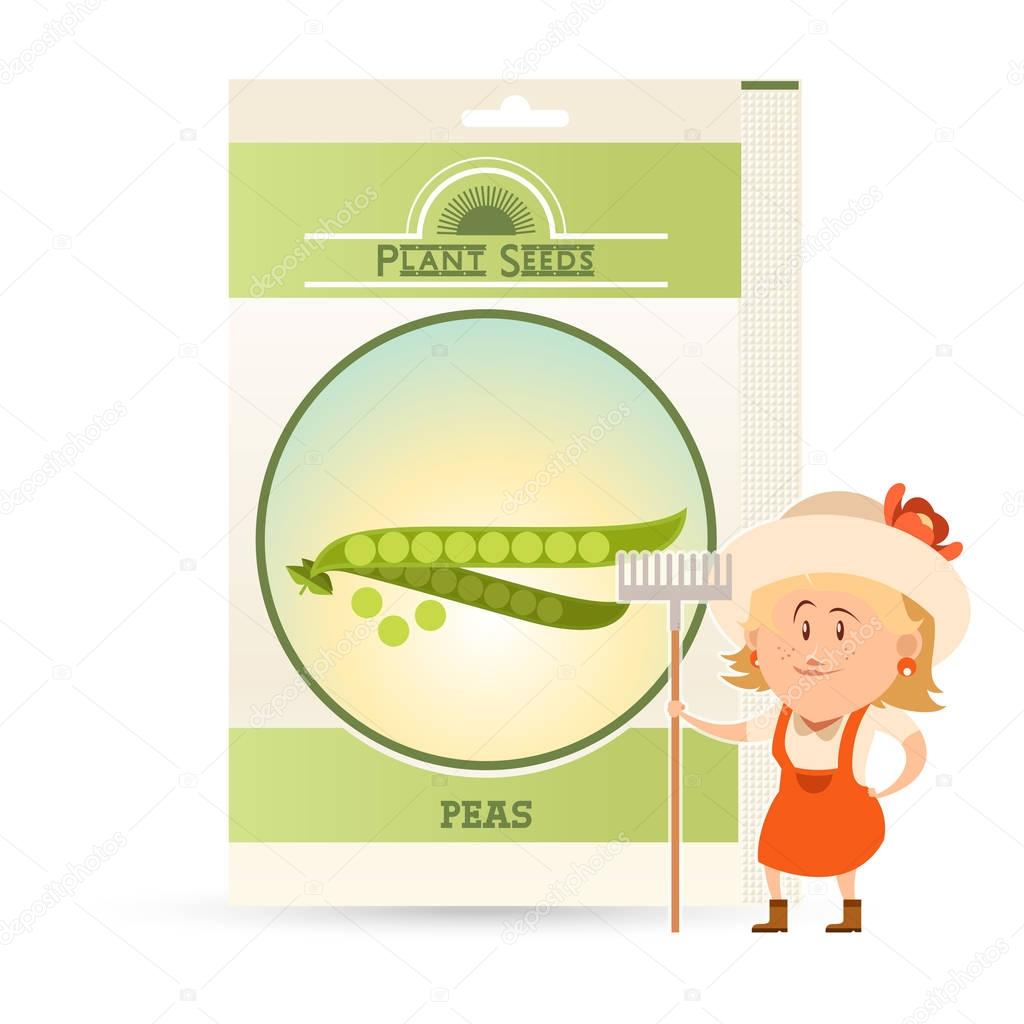 Pack of Peas seeds icon