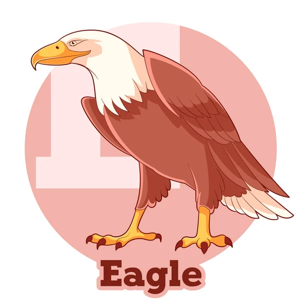 ABC Cartoon Eagle — Stockvector