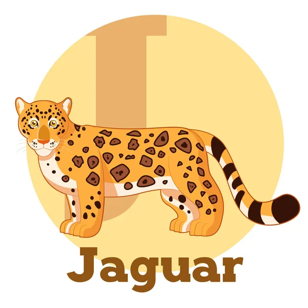 ABC kreslený Jaguar — Stockový vektor