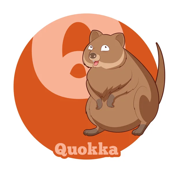 ABC de la historieta Quokka — Archivo Imágenes Vectoriales