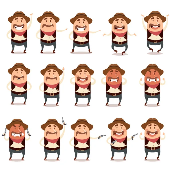 Düz kovboy icons2 kümesi