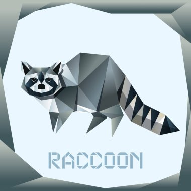 Rakun ayakta origami