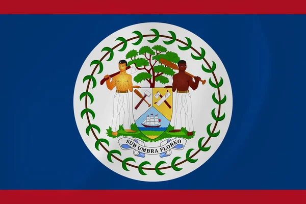 Bandeira acenando Belize — Vetor de Stock