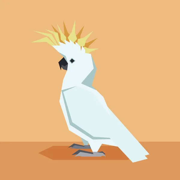 Flaches Design Kockatoo — Stockvektor