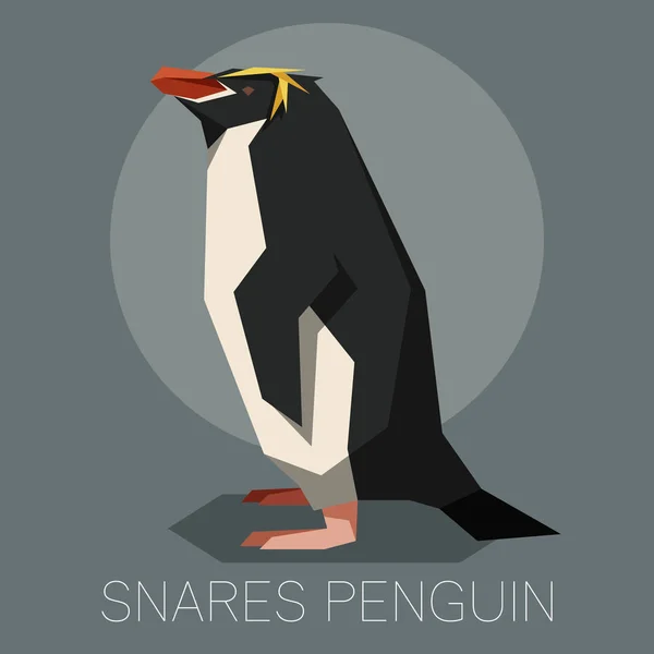 Sprężyny płaskie Pingwin — Wektor stockowy