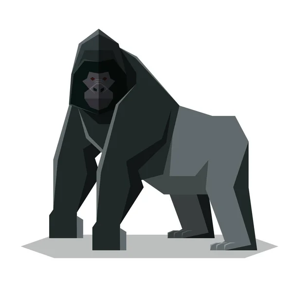 Geometrickém gorila — Stockový vektor