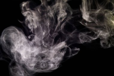 girdap duman soyut siyah arka plan üzerine