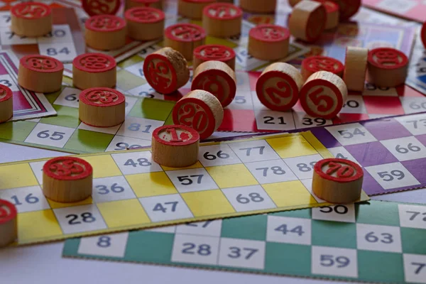 Διασκέδαση Παιχνίδι Bingo Τύχη Του Νέου Έτους — Φωτογραφία Αρχείου