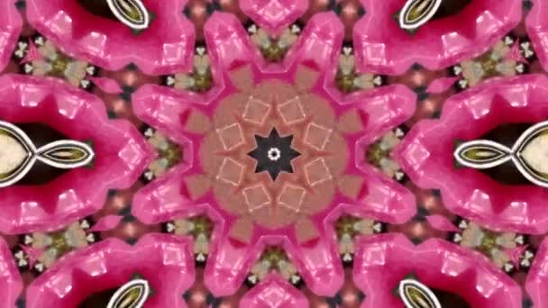 Αφηρημένο Φόντο Καλειδοσκόπιο Όμορφη Πολύχρωμη Υφή Καλειδοσκοπίου Μοναδικός Σχεδιασμός Καλειδοσκοπίου — Αρχείο Βίντεο