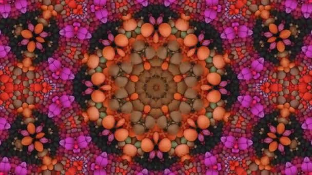 Hypnotisches Kaleidoskop Bühne Visuelle Schleife Für Konzert Nachtclub Musikvideo Veranstaltungen — Stockvideo