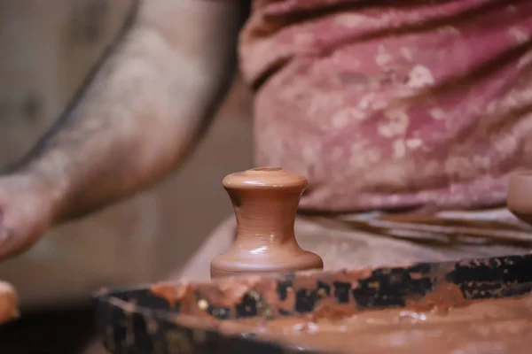 Turkey Izmir Menemen November 2018 Professional Pottery Workshop Nozzle Tray — Stock Photo, Image