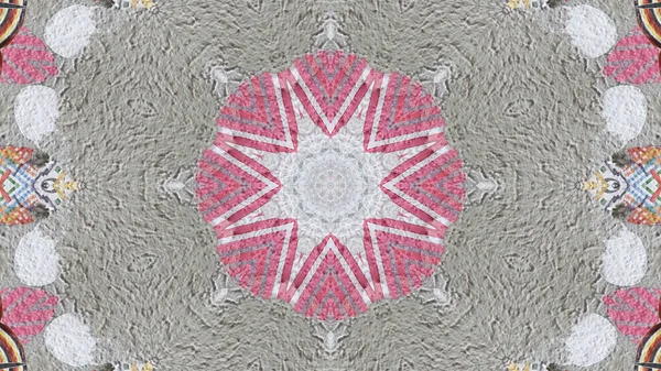 Very Beautiful Print Motifs Textile Ceramic Wallpaper Design Kaleidoscope Images — 스톡 사진