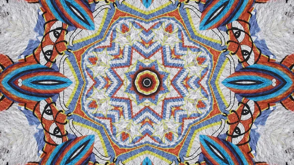 Very Beautiful Print Motifs Textile Ceramic Wallpaper Design Kaleidoscope Images — Stock Photo, Image