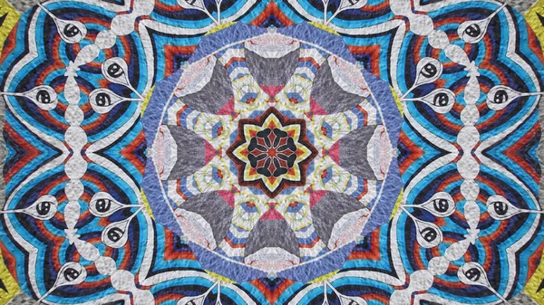 Very Beautiful Print Motifs Textile Ceramic Wallpaper Design Kaleidoscope Images — Stock Photo, Image