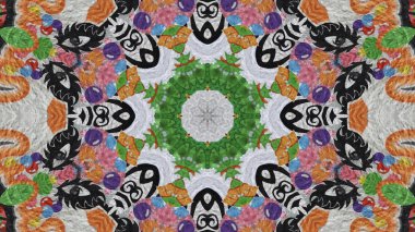 Tekstil, seramik, duvar kağıdı, tasarım, kaleydoskop resimleri için çok güzel yazdırma motifleri.