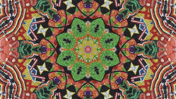 Velmi Krásné Tiskové Motivy Pro Textil Keramiku Tapety Design Kaleidoskopy — Stock fotografie