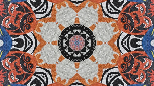 Nagyon Szép Nyomtatási Motívumok Textil Kerámia Tapéta Design Kaleidoszkóp Képek — Stock Fotó