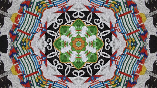 Bardzo Piękne Motywy Druku Tkanin Ceramiki Tapety Projekt Kalejdoskop Zdjęcia — Zdjęcie stockowe