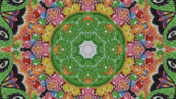 Sehr Schöne Druckmotive Für Textilien Keramik Tapeten Design Kaleidoskopbilder — Stockfoto