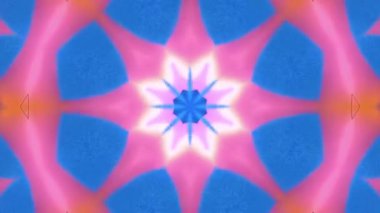Kaleydoskop etkisinin soyut mavi arkaplanı 4k Uhd 3840 x 2160 ultra yüksek çözünürlüklü soyut hareket grafik arkaplan