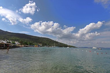 Turkey / Bodrum / Torba July 13, 2019 - View of Torba bay from above.