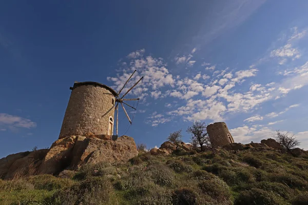 Old Windmills Izmir Eski Foa — Zdjęcie stockowe