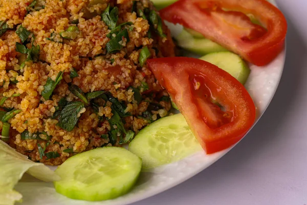 Turkse Levensmiddelen Bulgur Ksr Levensmiddelen — Stockfoto