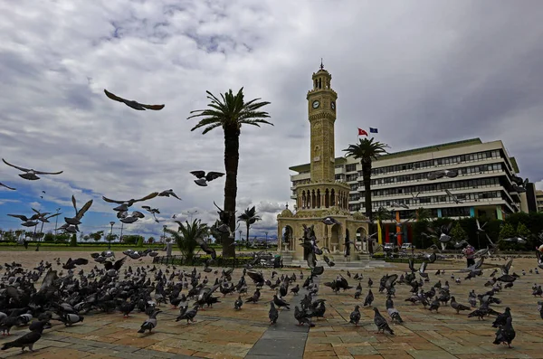 Turcja Izmir Konak Wieża Zegarowa Placu Maja 2020 — Zdjęcie stockowe