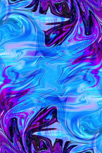 Résumé du fond holographique dans l'art du néon fluide — Photo