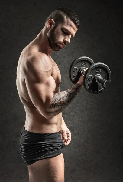 Muscular man - side view — Stock Photo, Image