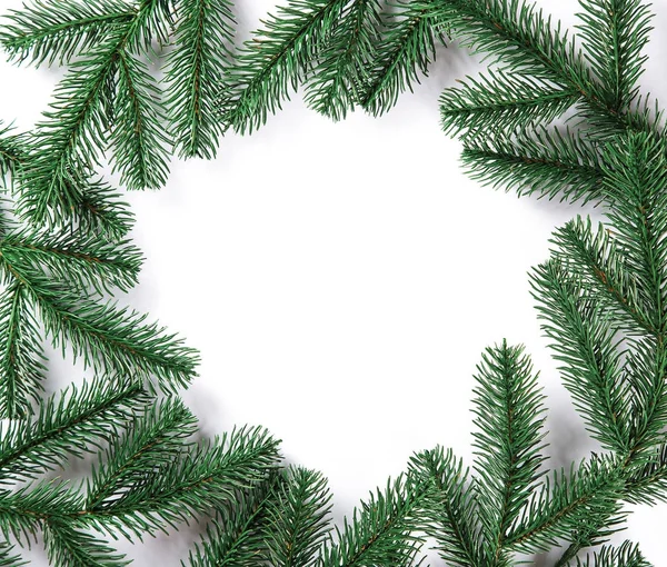 Χριστουγεννιάτικο έλατο δέντρο σκελετός σε λευκό φόντο. Ελεύθερου χώρου — Φωτογραφία Αρχείου