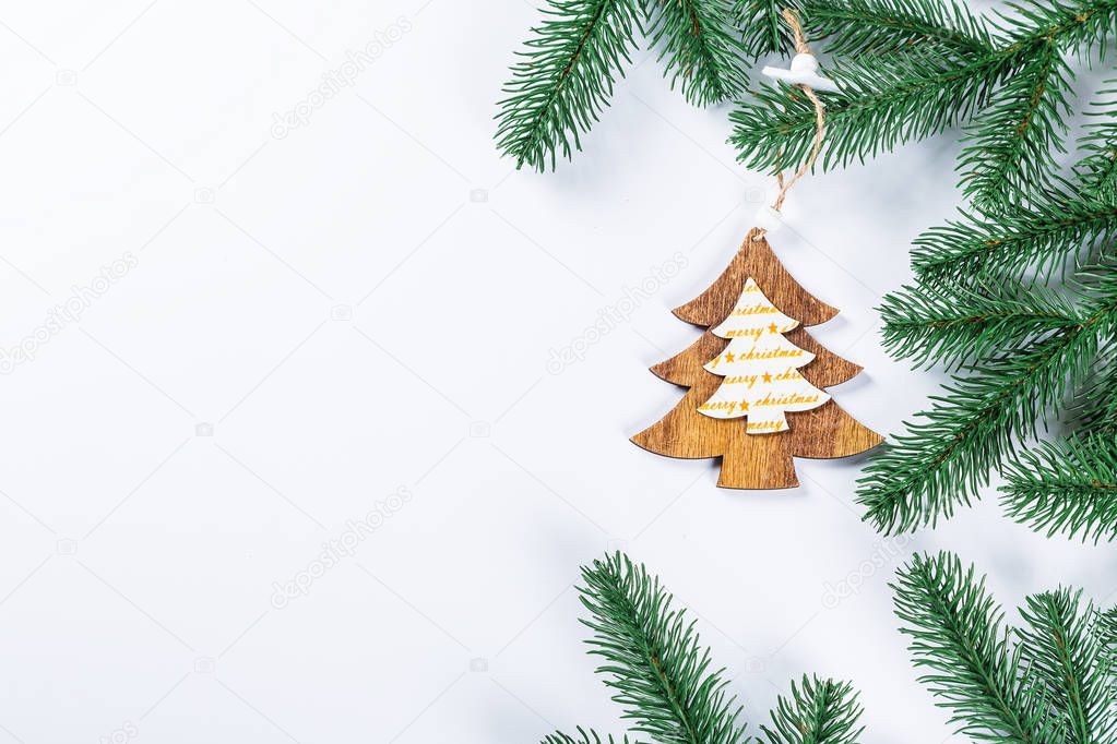 Christmas background. Simple Christmas holiday composition — Stock
